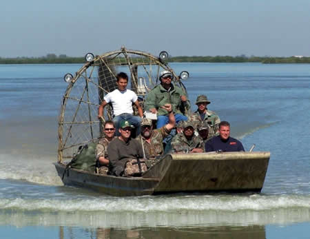 This is part of the CWA hunt returning from a duck hunt happy as can be!